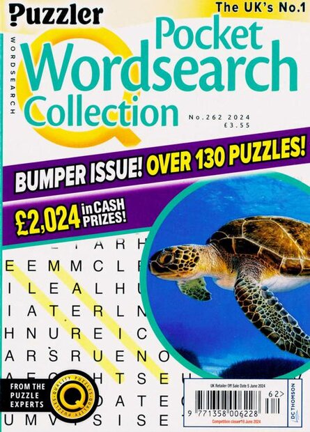 Puzzler Q Pocket Wordsearch Collection Magazine