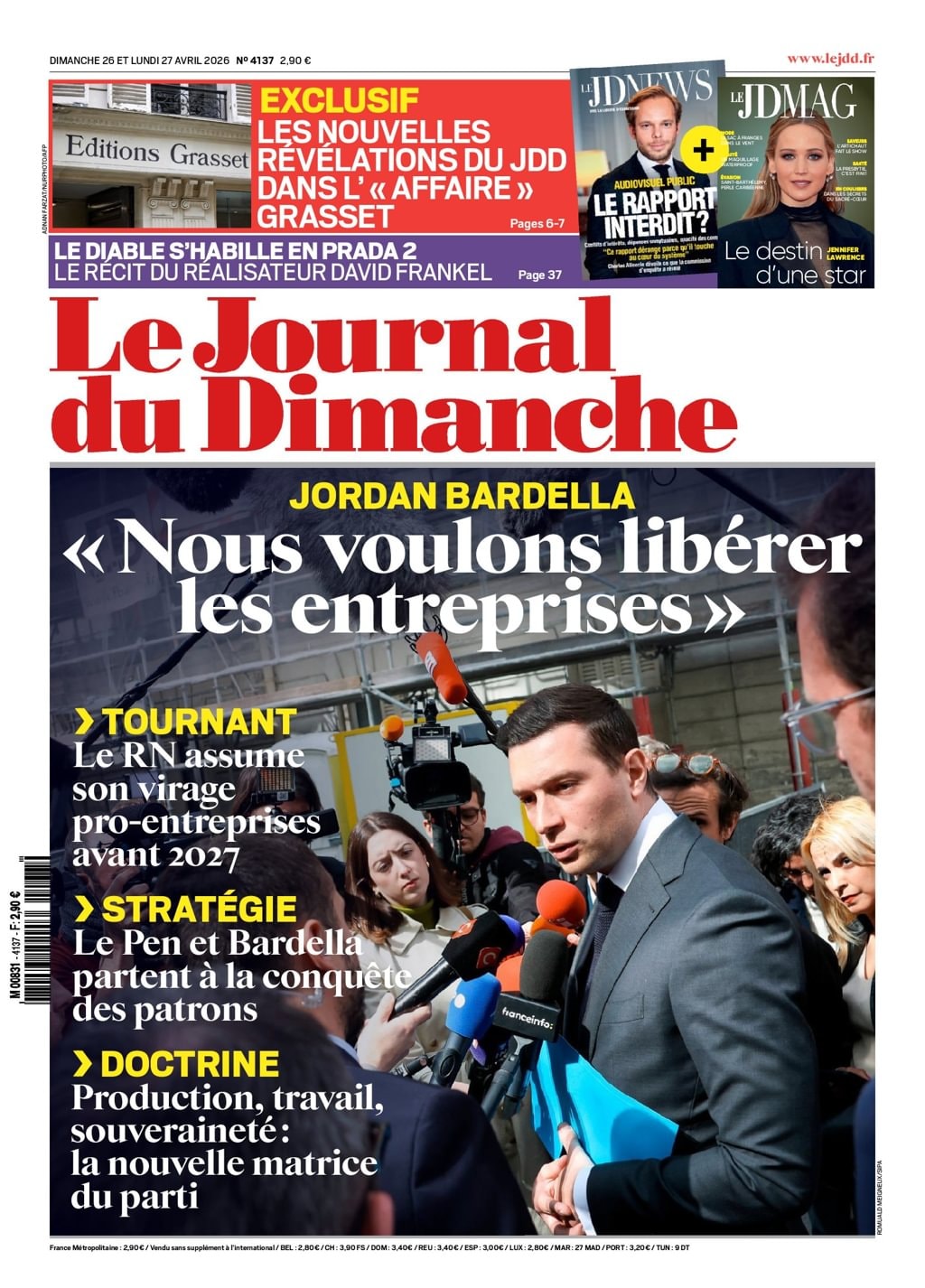 Le Journal du Dimanche Newspaper (Francês)