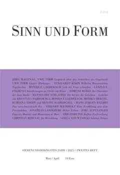 Sinn und Form (Alemão)