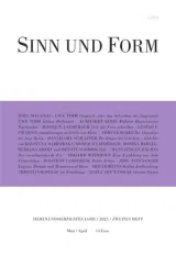 Sinn und Form (Alemão) 1